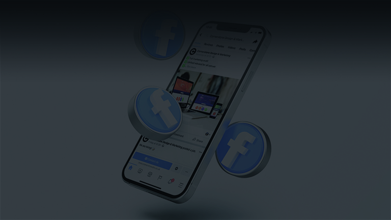 facebook logo on mobile