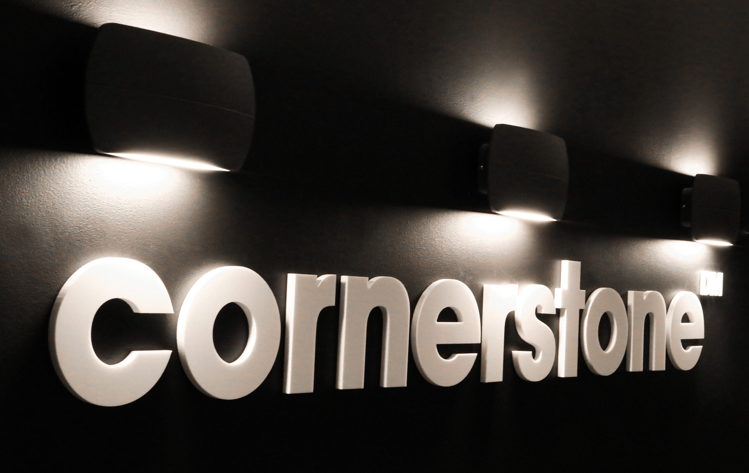 Cornerstone Design & Marketing Office Sign