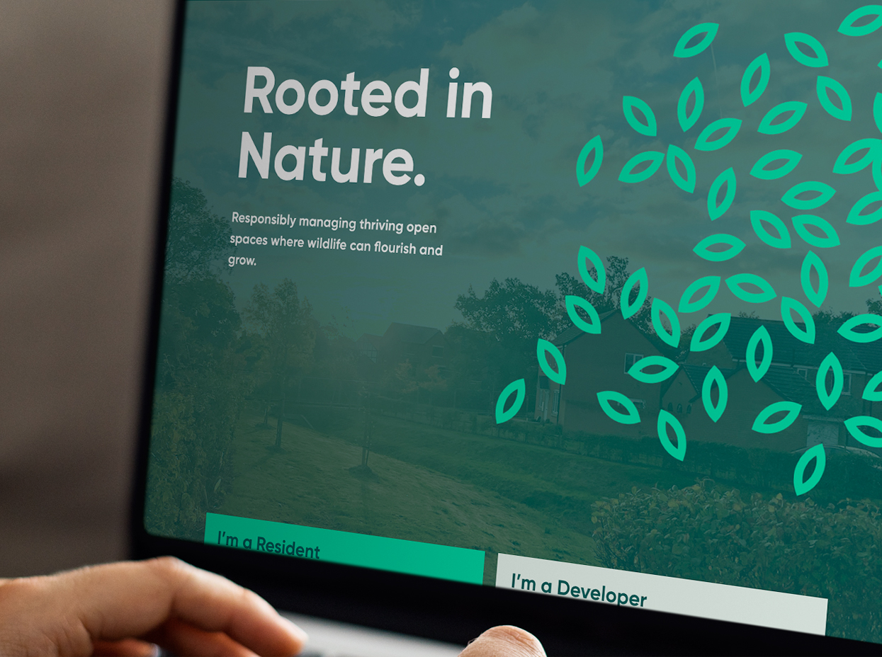 Trust Green's recently developed website displayed on a laptop