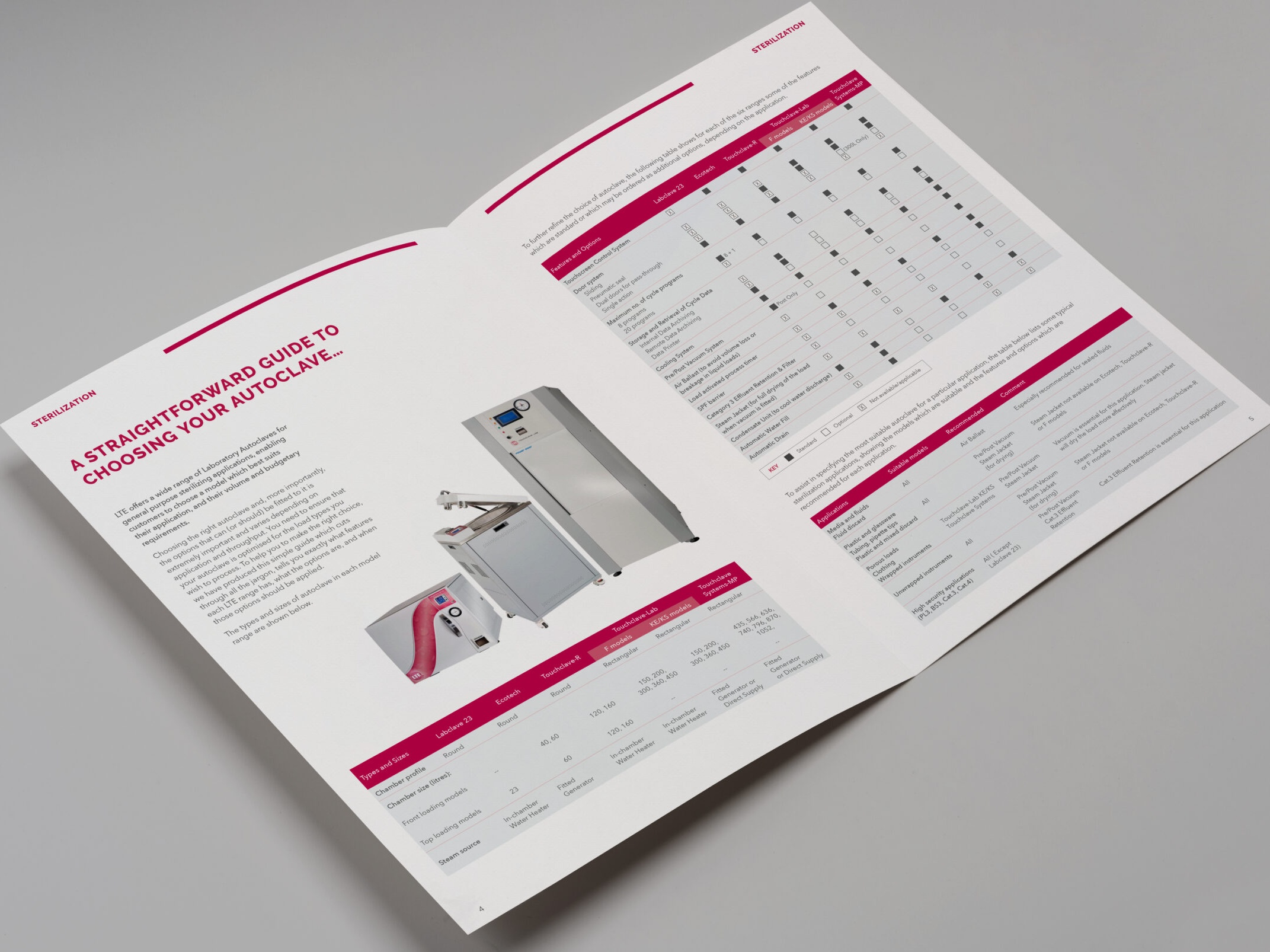 An image of the LTE brochure design