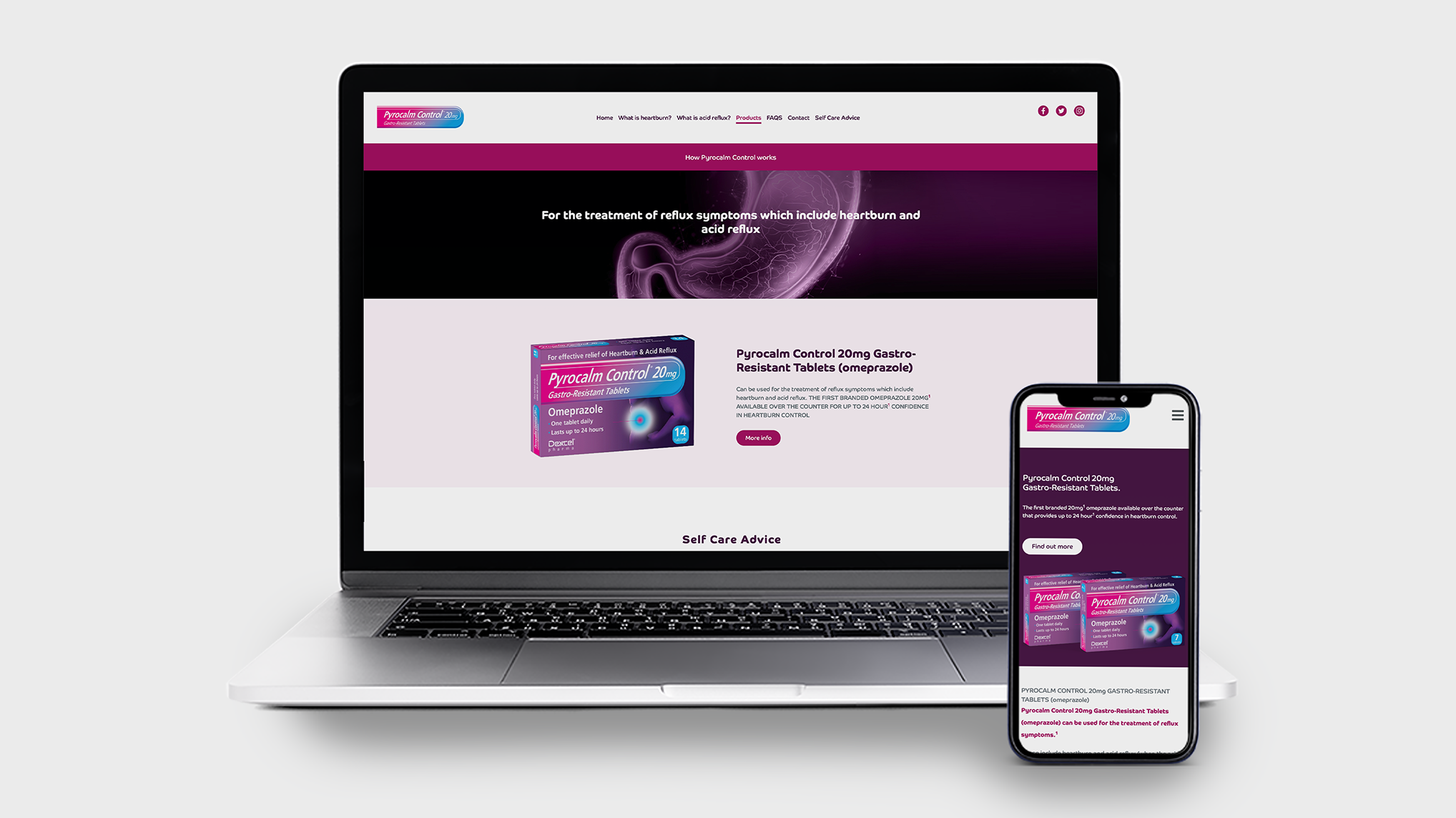 pyrocalm website design 2